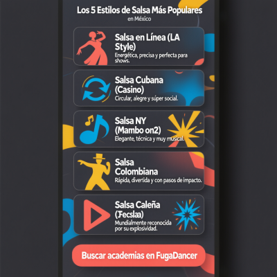 Los 5 Estilos de Salsa Más Populares y Dónde Aprenderlos en México
